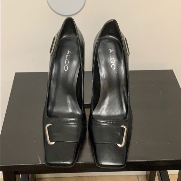 Aldo shoes black leather very good condition - Picture 2 of 8